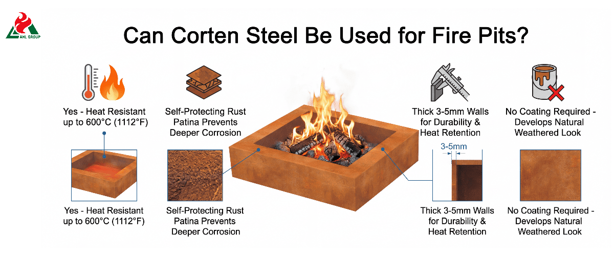 Can Corten Steel Be Used for Fire Pits